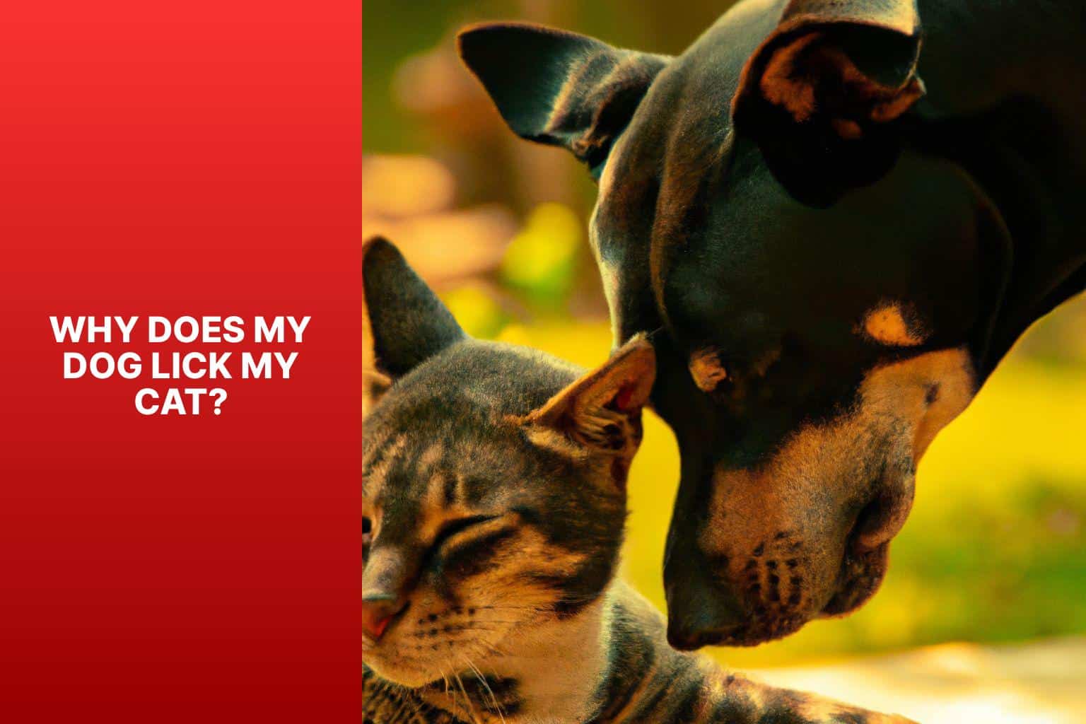 Why Does My Dog Lick My Cat? - Why Does My Dog Lick My Cat? 